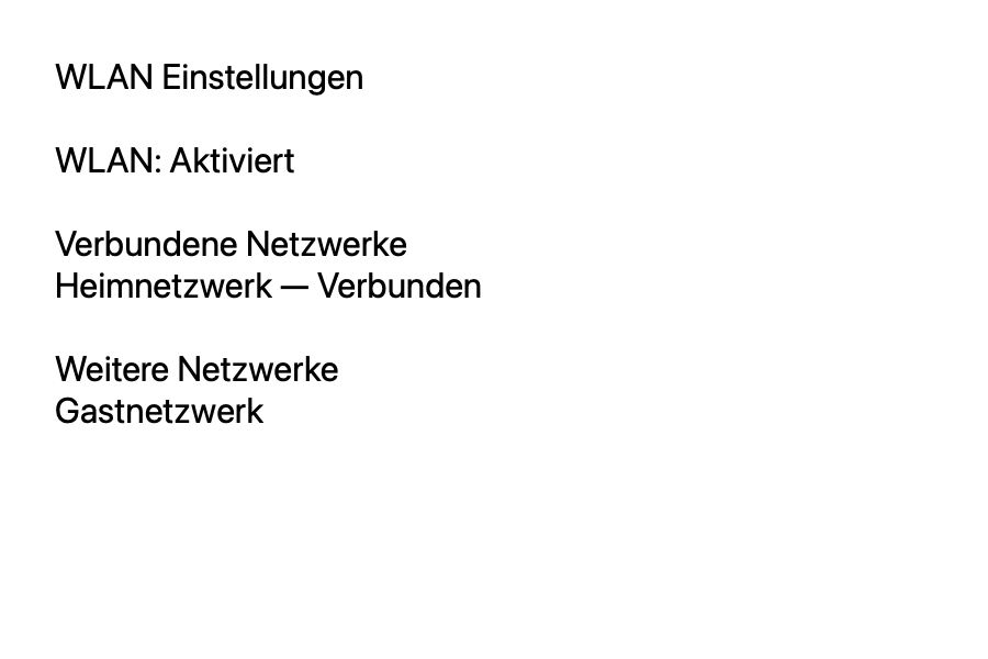 Künstliches WLAN-Testbild